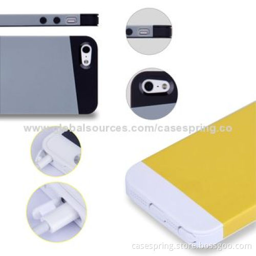 Double Color Silicone Mobile Phone Sets Ultra-thin Silicone Case for iPhone 5s